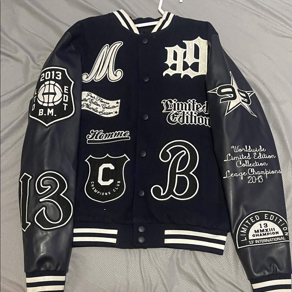 Men's Black Varsity Jacket